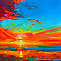 Orange Sunset Landscape