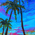 Family Tree - Modern Impressionistic landscape palette knife oil painting