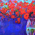 Red Poppy Flowers in a Vase